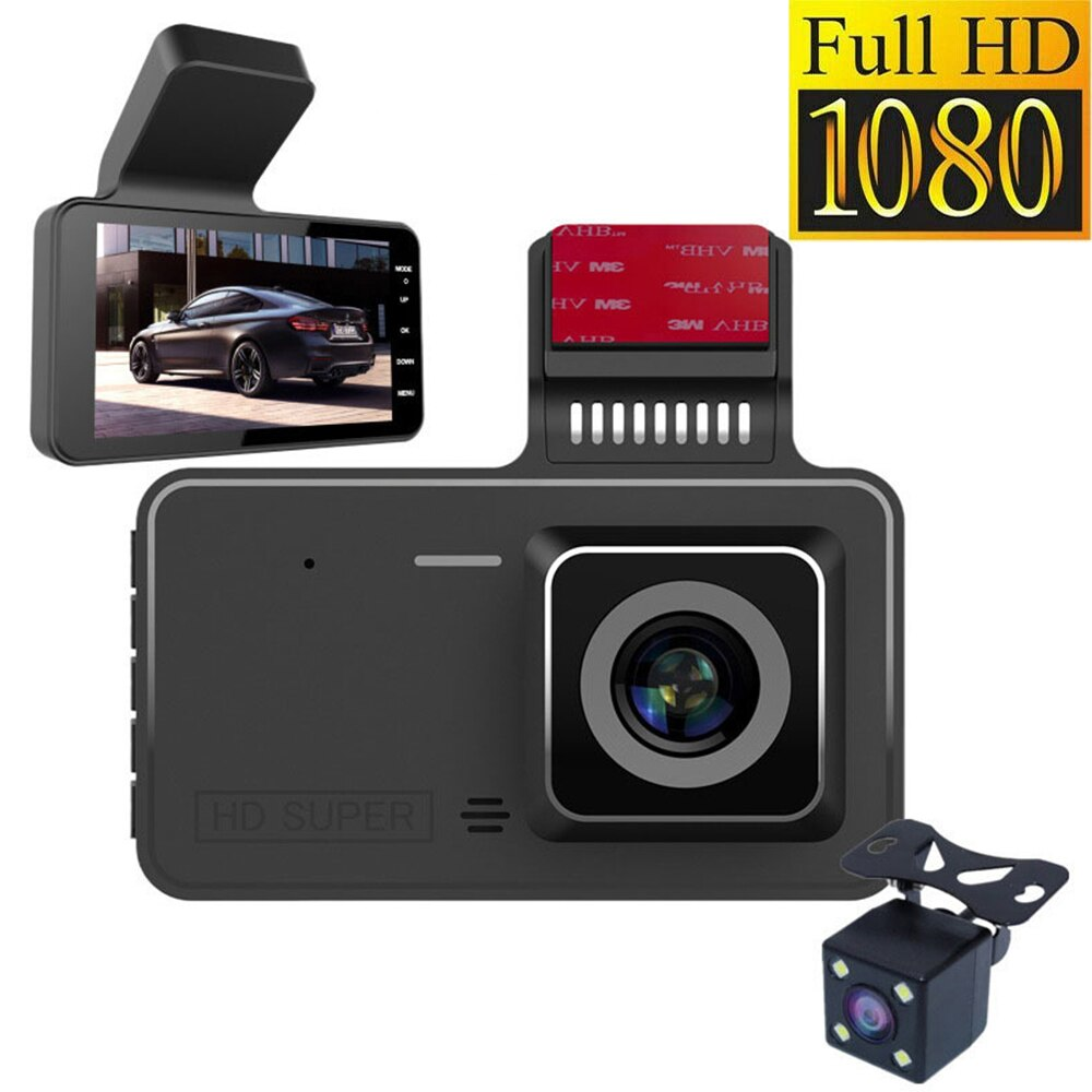 Dashcam - SafeDrive - Dual-Lens HD - 24-Uurs Parkeerbewaking