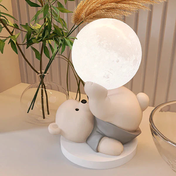 Beerlamp - MoonBear - Schattig Ontwerp - Zacht & Gezellig Nachtlampje