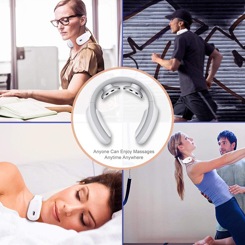 Nekmassager - FlexiPulse - EMS Technologie - Directe Draagbare Ontspanning