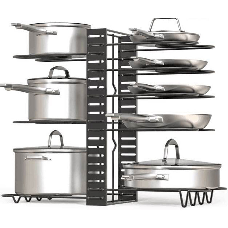 Opbergrek - IronShelf - 8 Niveaus - Verstelbare Keuken Organizer