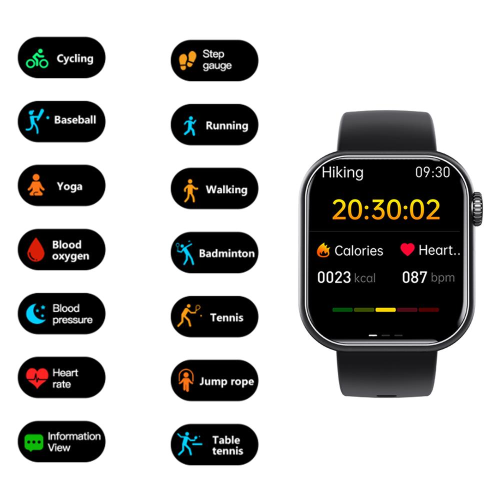 Smartwatch - HealthTrack - Bloedsuiker & Bloeddruk - Niet-Invasieve Monitoring