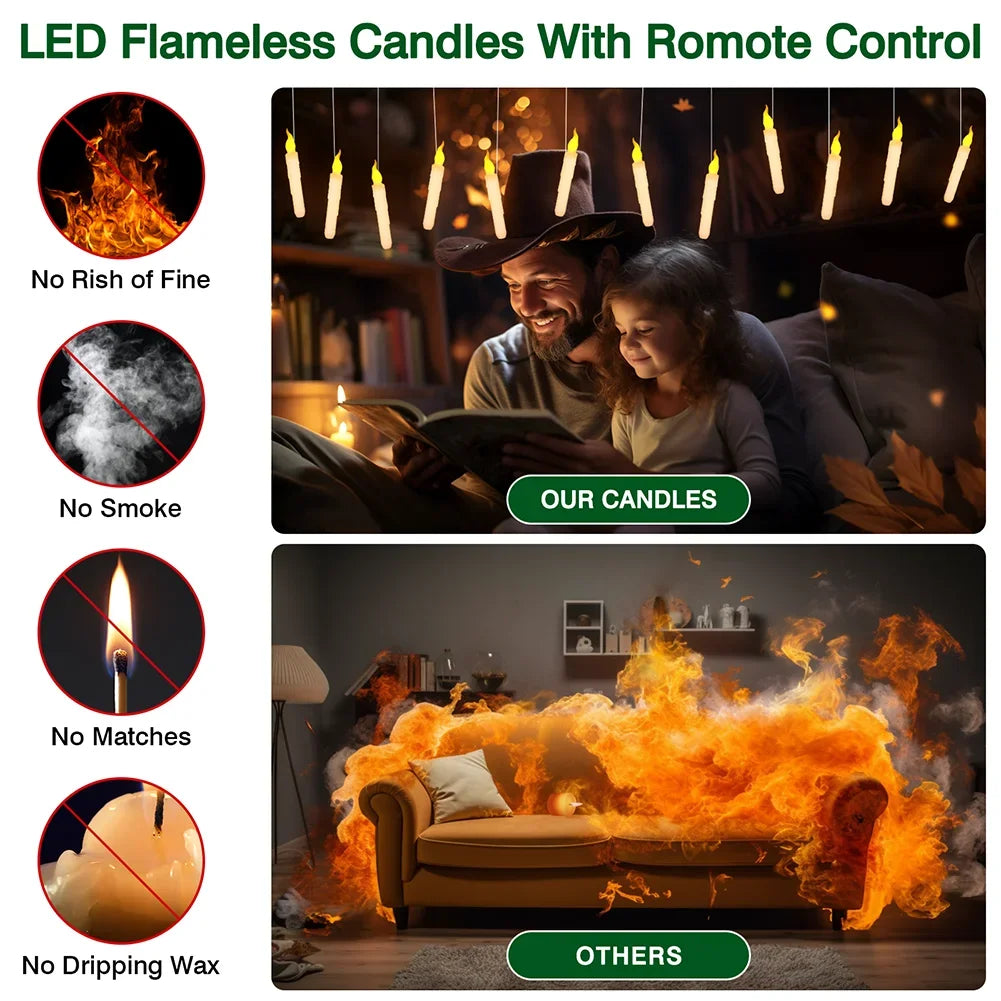 Harry Potter candle | Drijvende LED kaarsen voor warme sfeerverlichting