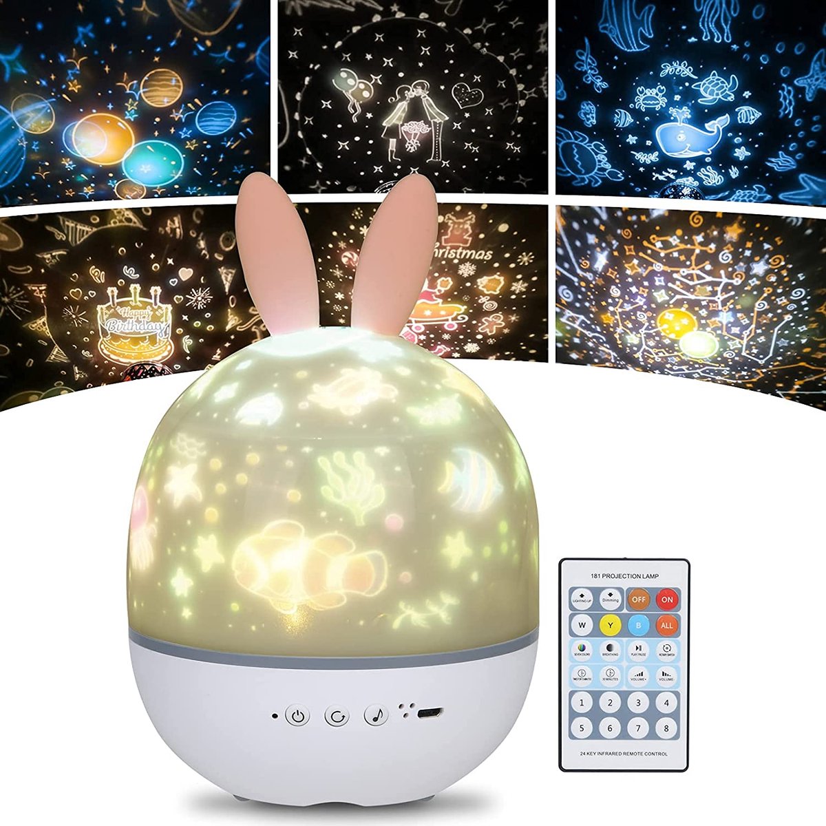 Nachtlamp Projector - DreamStar - Sterrenhemel - Bluetooth Verbonden