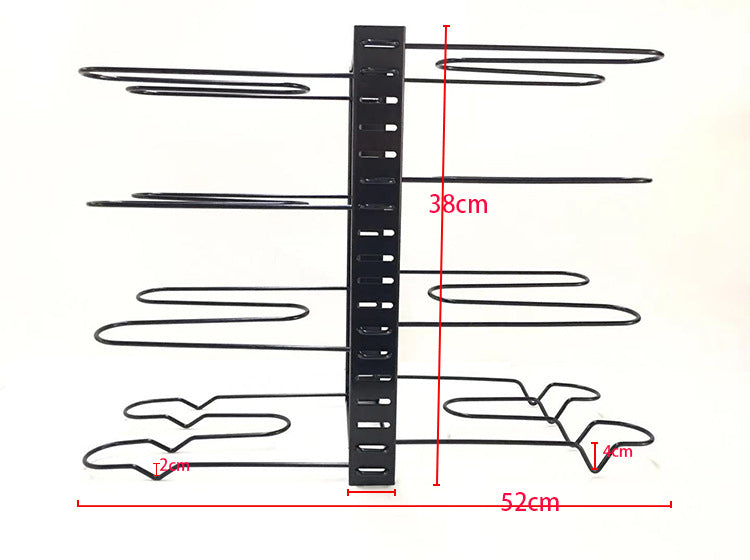 Opbergrek - IronShelf - 8 Niveaus - Verstelbare Keuken Organizer