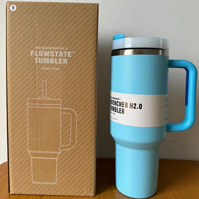 Thermo Beker Tumbler - Thermix - Vacuüm Geïsoleerd - Deksel Rietje