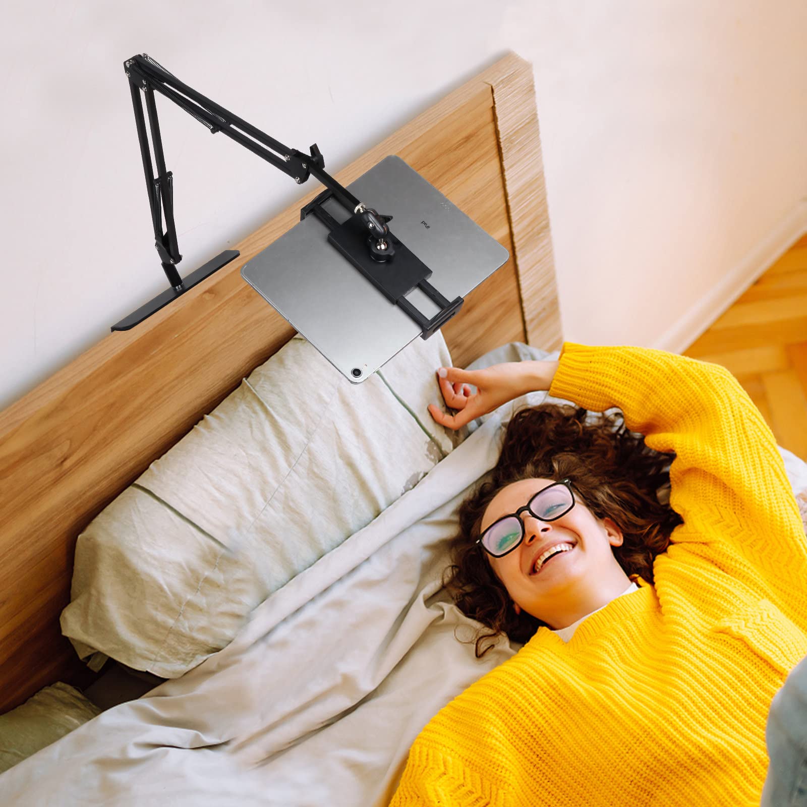 Apparaathouder - FlexiHold - 360° Draaibaar Ontwerp - Handsfree Comfort naast het Bed