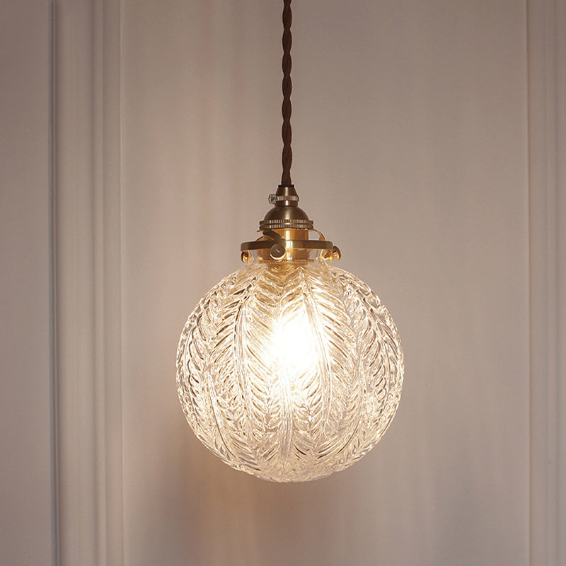 Hanglamp - ColonialGlow - 1-Kops Glas - Veerontwerp