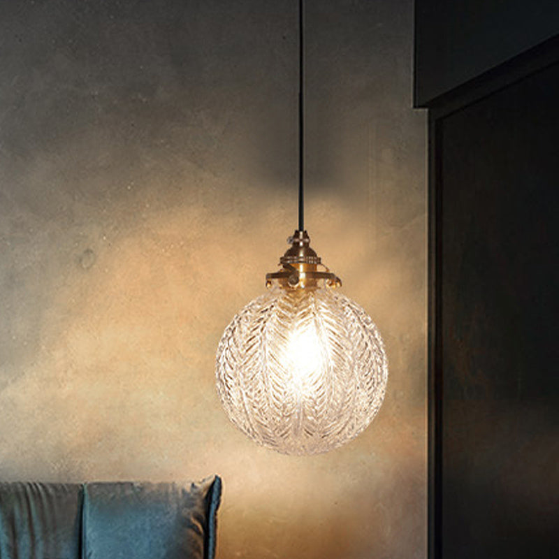 Hanglamp - ColonialGlow - 1-Kops Glas - Veerontwerp