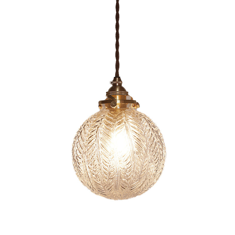 Hanglamp - ColonialGlow - 1-Kops Glas - Veerontwerp