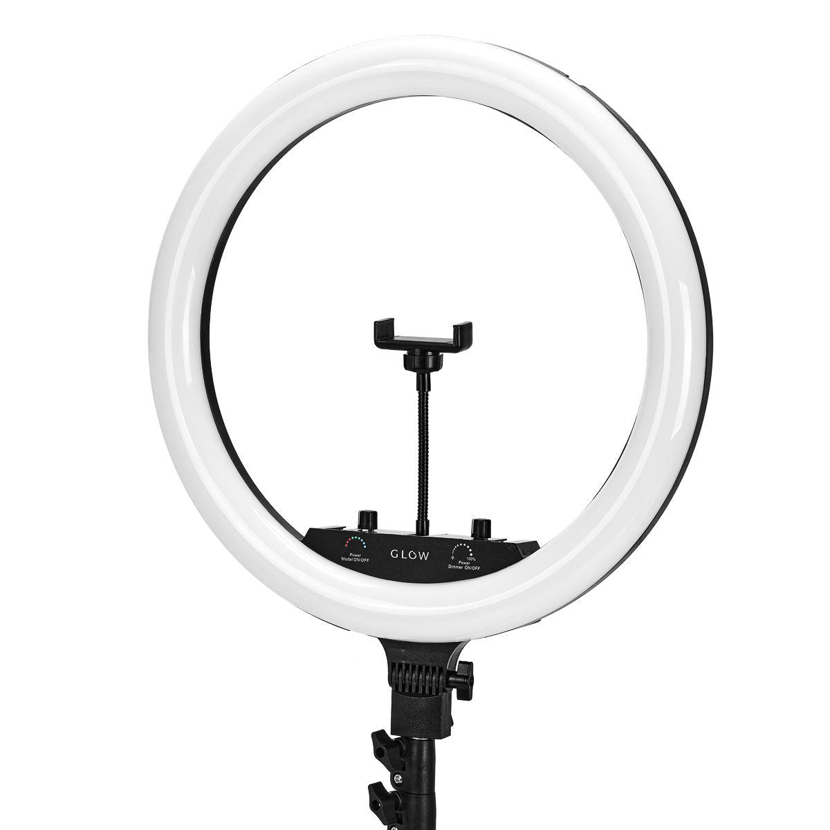 Ringlamp - Glowwer - 45 cm  Standaard - 45W Zwart