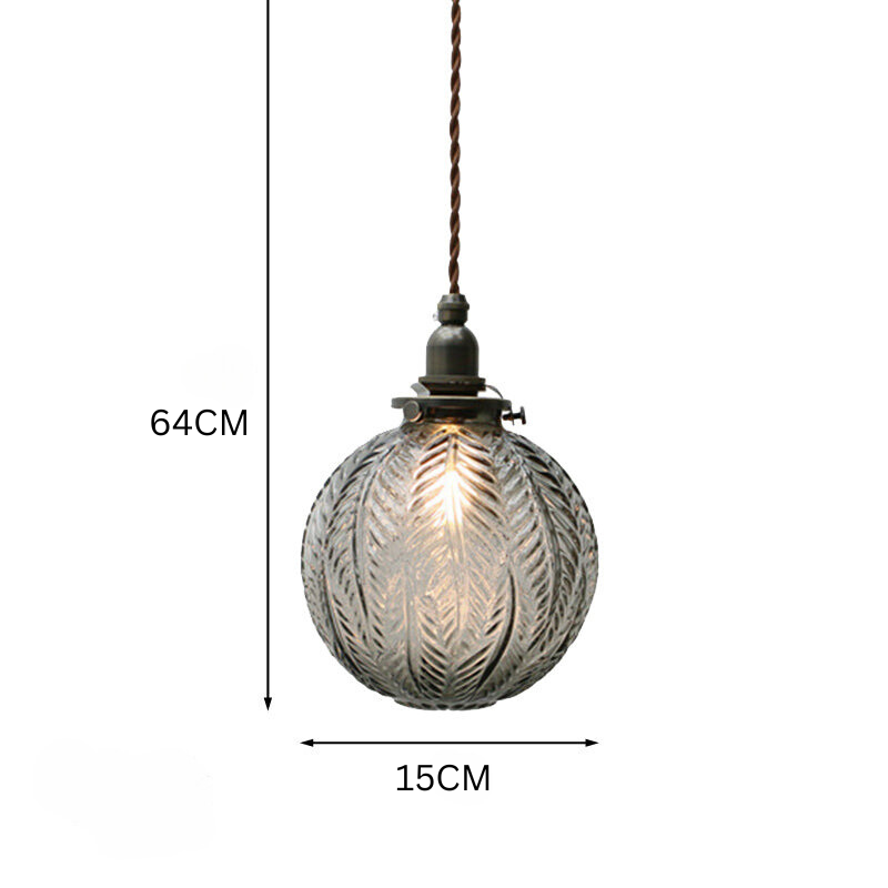 Hanglamp - ColonialGlow - 1-Kops Glas - Veerontwerp