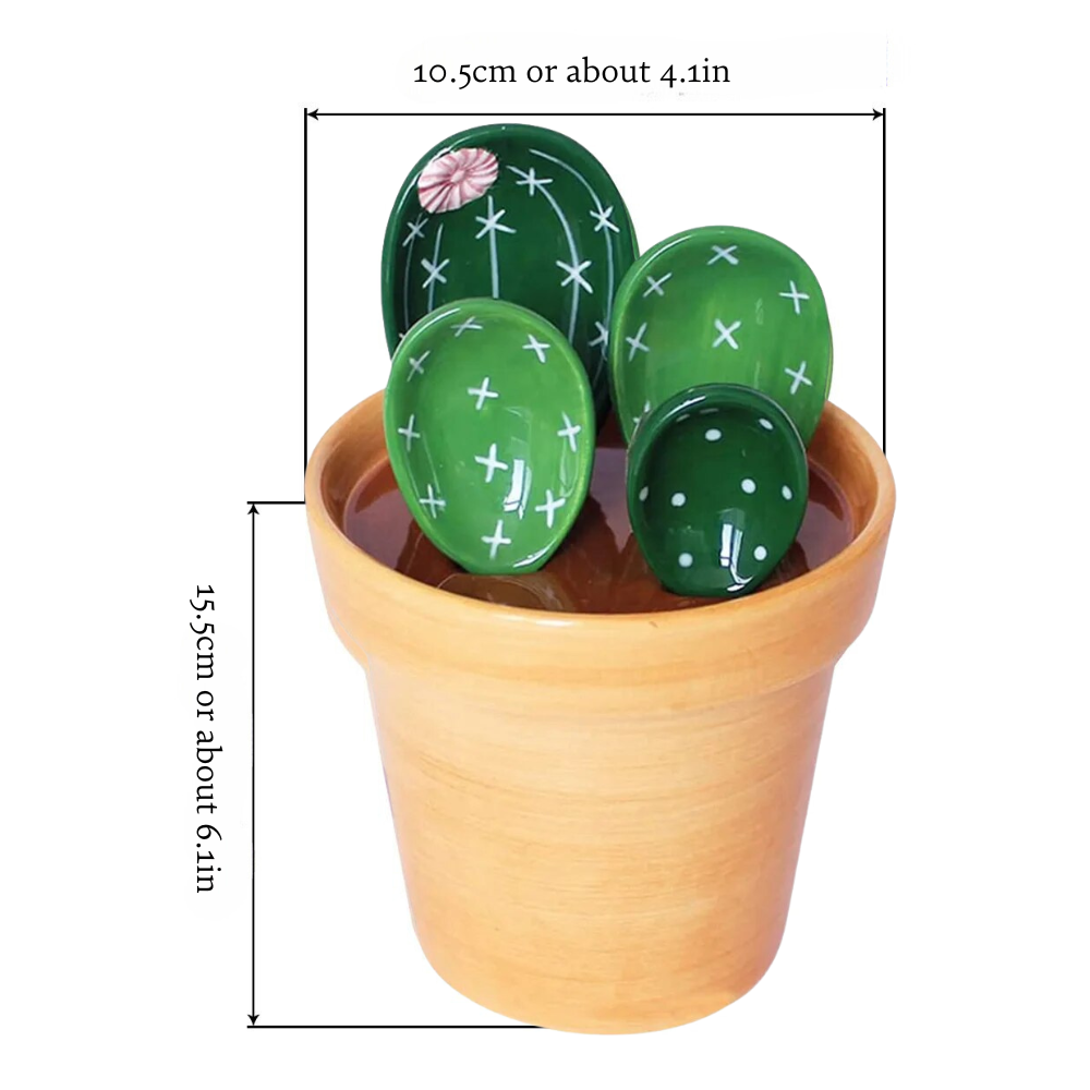 Maatlepelset - CactusCharm - Speels Ontwerp - Functioneel & Leuk Keukenitem