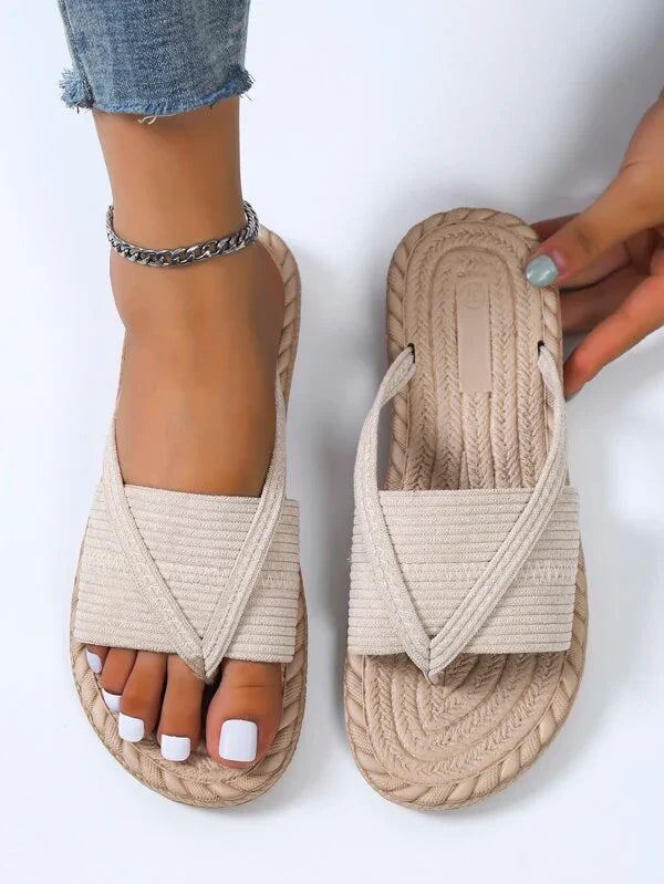 Elegante Sandalen - Fluweel - Ontspannen Pasvorm - Chique Ontwerp