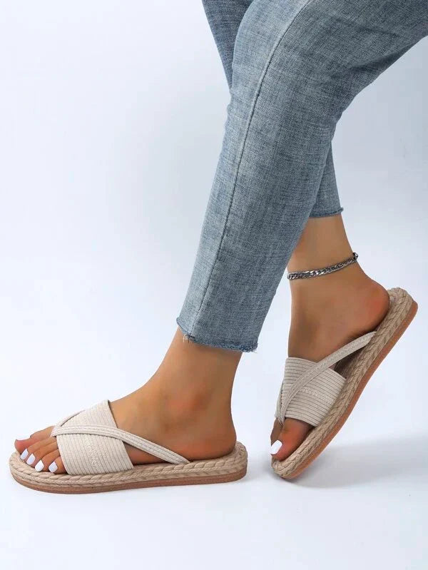 Elegante Sandalen - Fluweel - Ontspannen Pasvorm - Chique Ontwerp