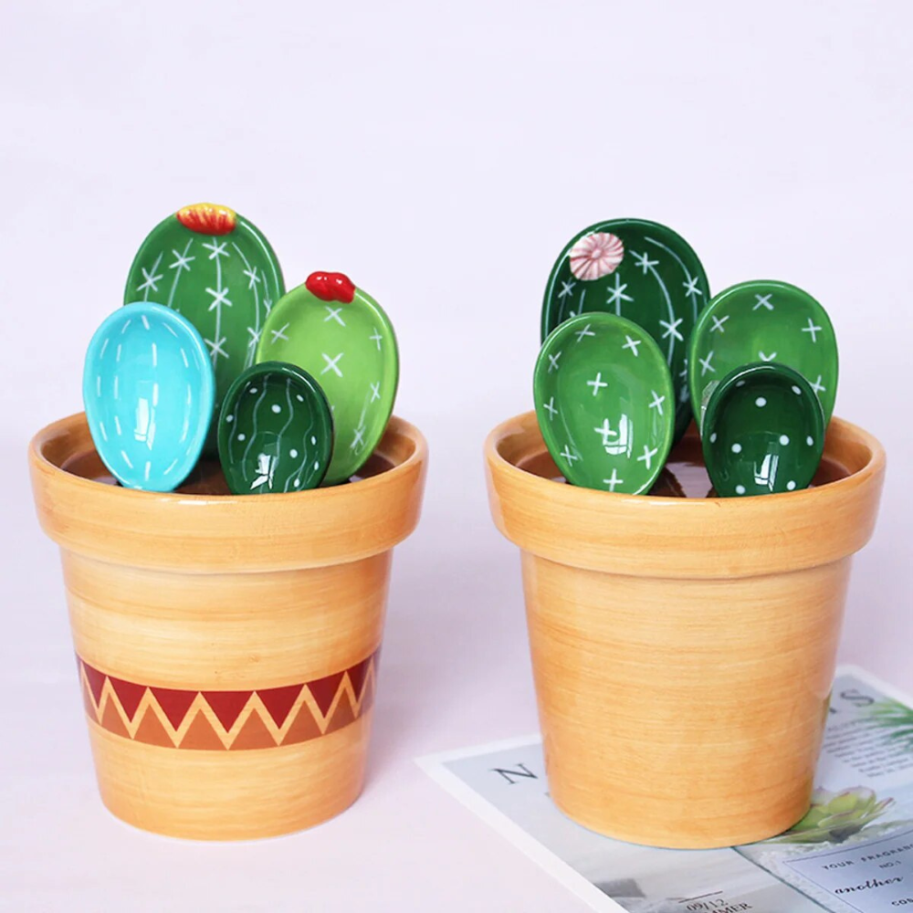 Maatlepelset - CactusCharm - Speels Ontwerp - Functioneel & Leuk Keukenitem