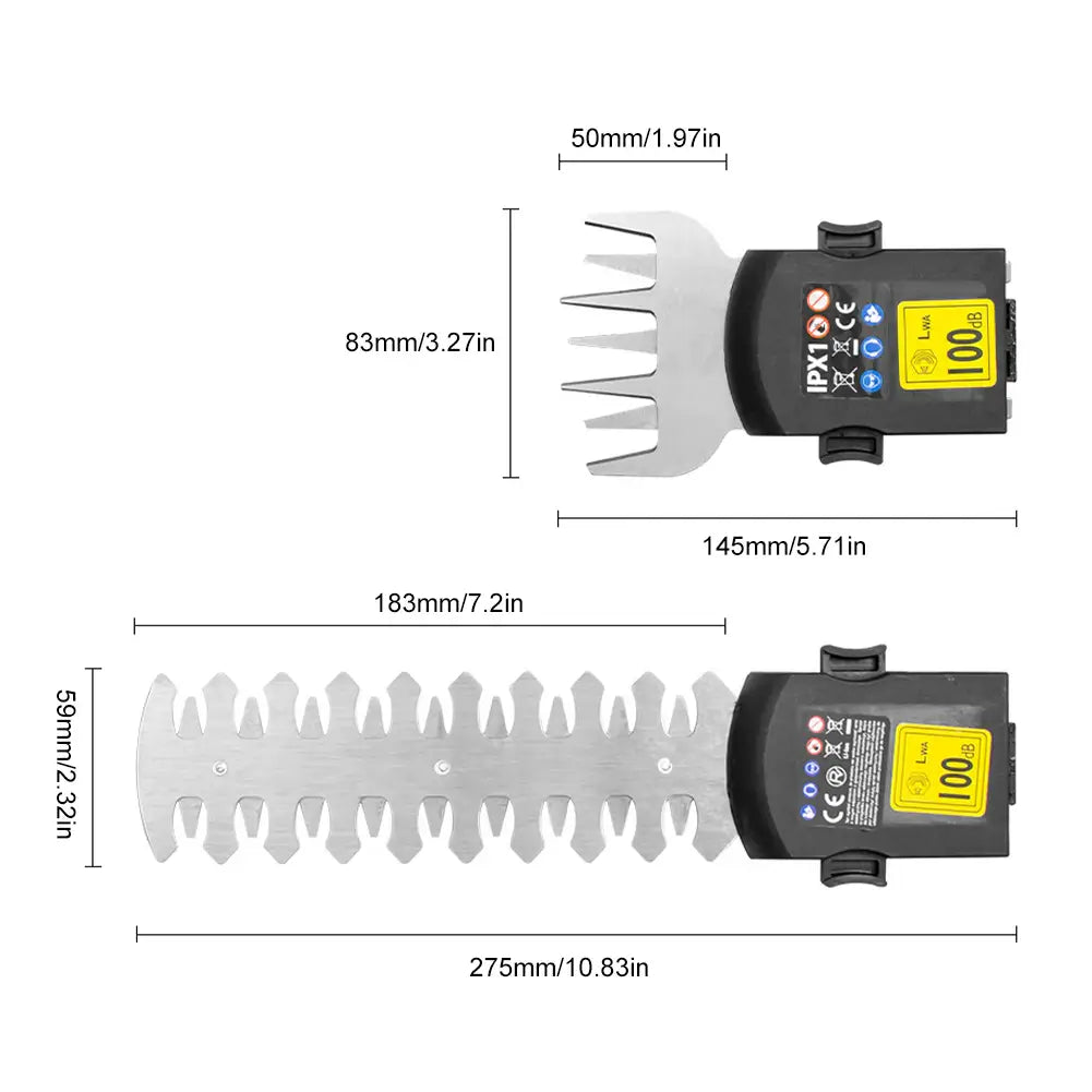 Heggenschaar - DualTrim - 2-in-1 Snoerloos - Veelzijdig Tuingereedschap