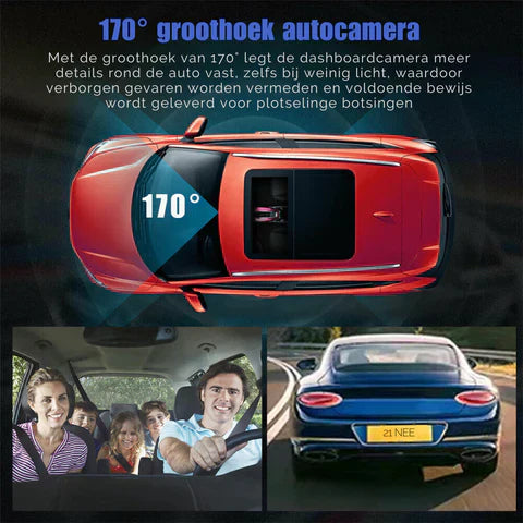 Dashcam - DashPro - 170° Groothoek - Dual Lens 1080p