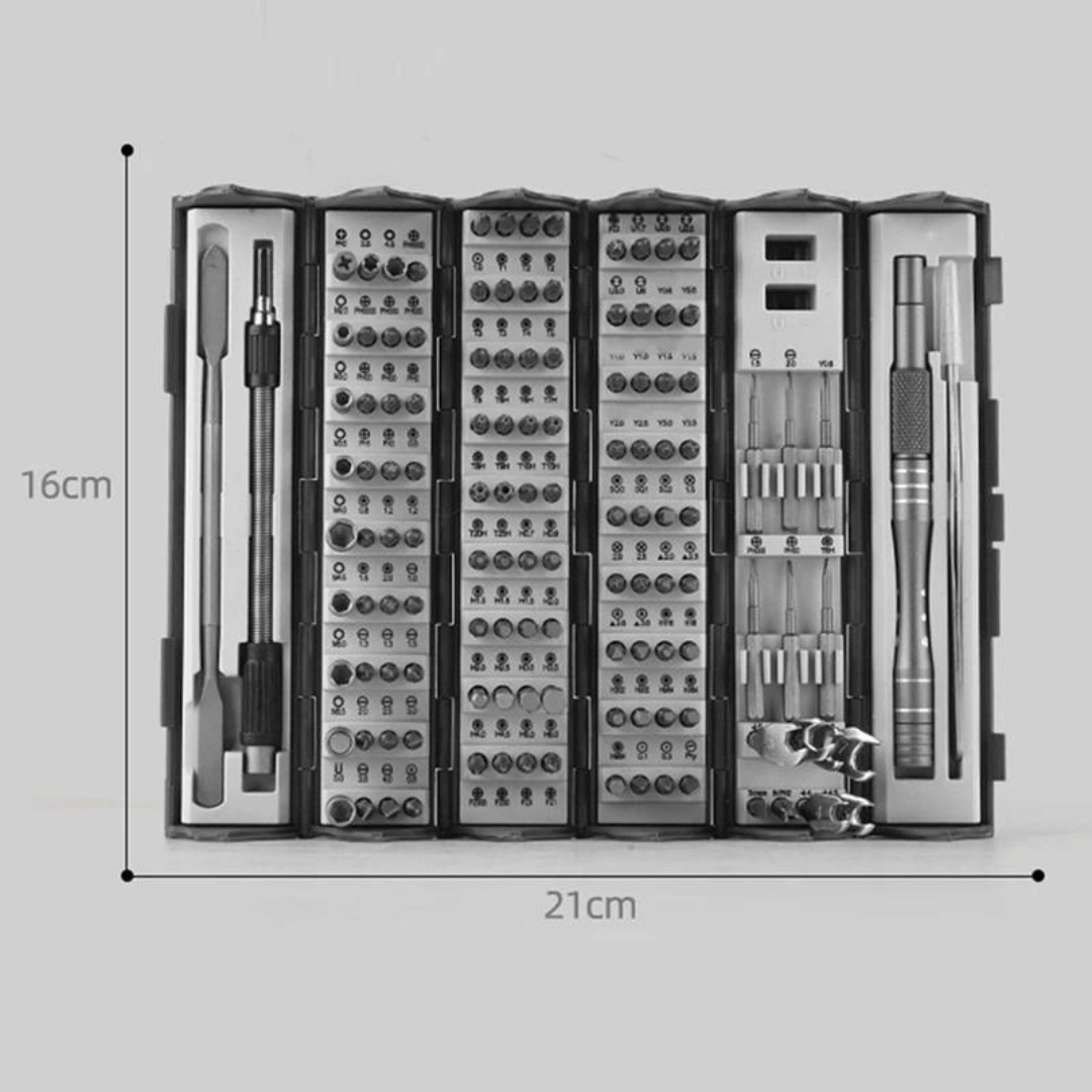 Schroevendraaierset - ToolMaster - 128-in-1 - Ultieme Precisie & Gemak