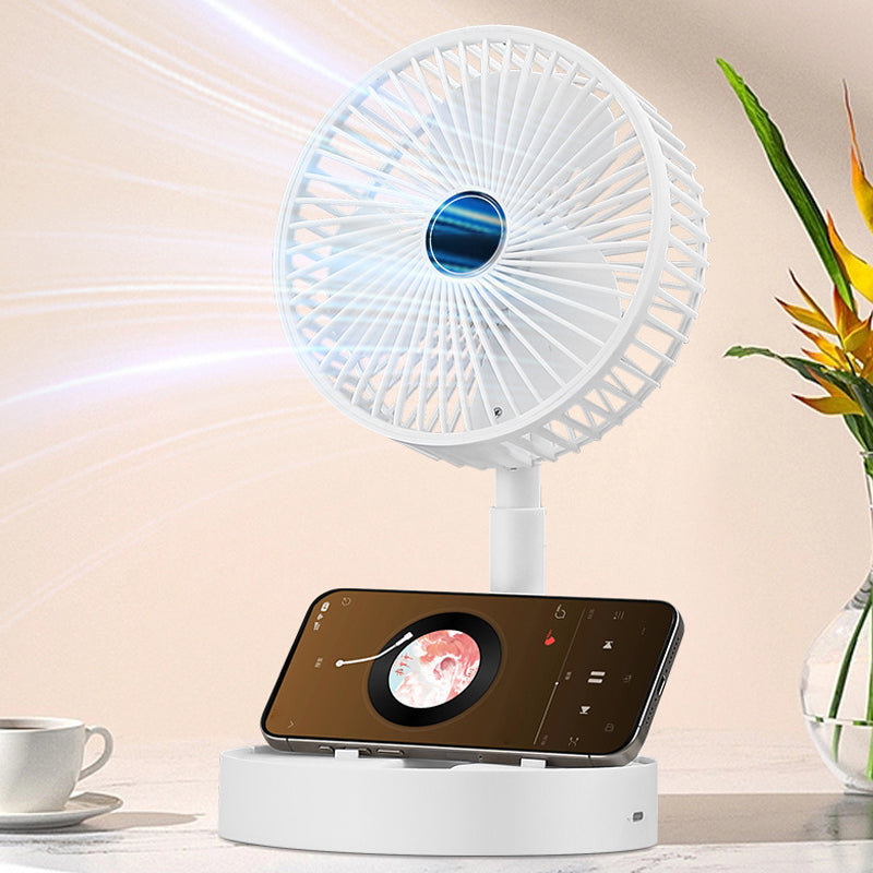 Tafelventilator - CoolBreeze - Oplaadbaar Opvouwbaar - Telescopisch Ontwerp