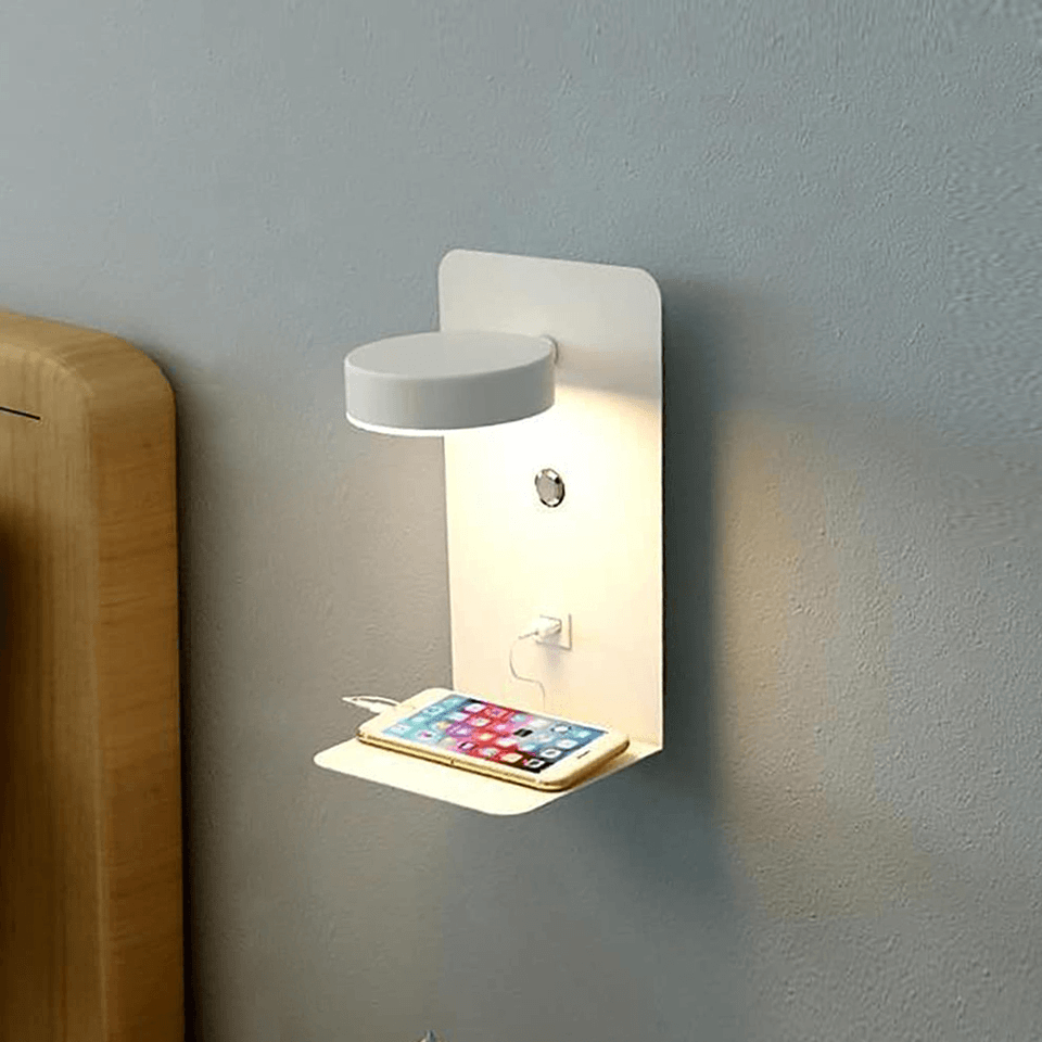 Nachtlamp met oplader - BrightHub - 330° Draaibaar - Oplaadstation