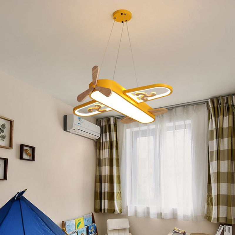 Hanglamp - Vliegtuig - LED Kroonluchter - Kinderkamer