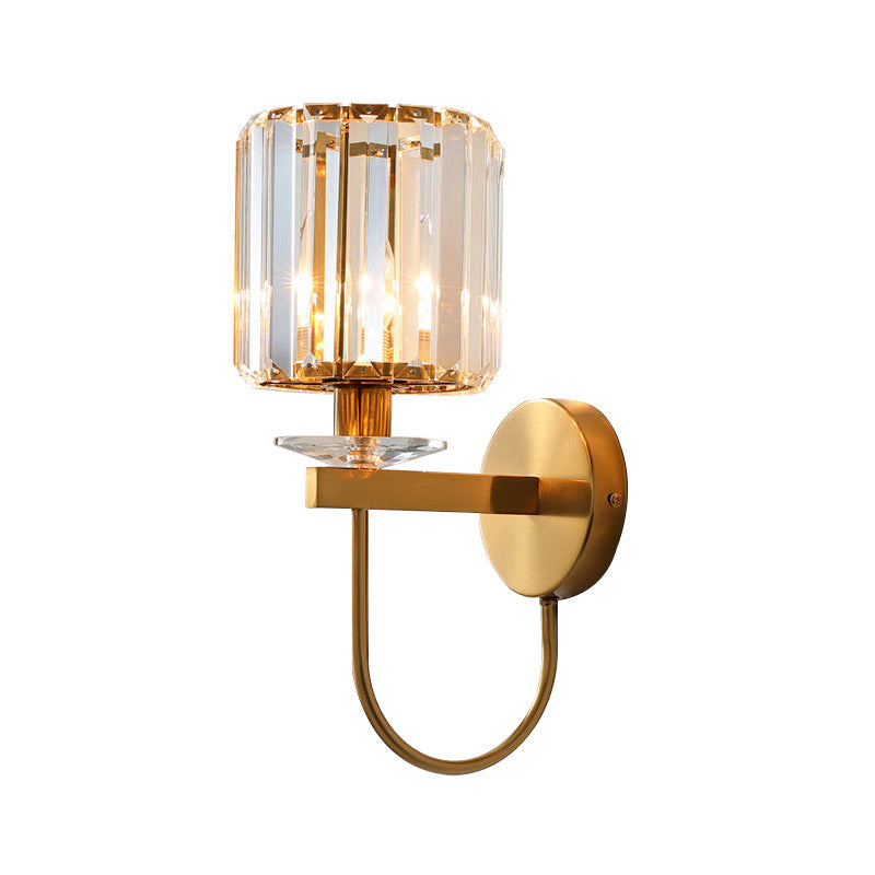 Wandlamp - CrystalLux - Cilindrisch Ontwerp - Gouden Afwerking