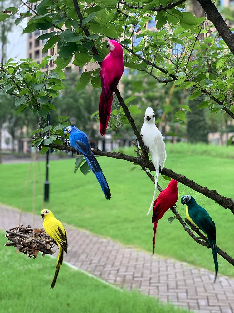 Tuindecoratie - ParrotGlow - Exotische Papegaai - Levendige Accenten