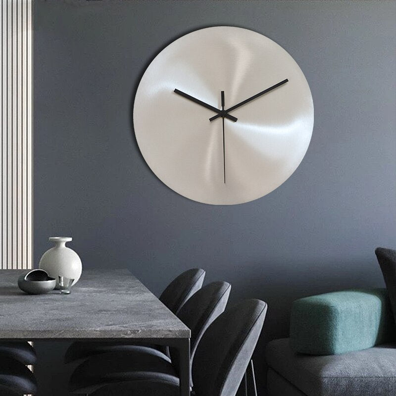 Wandklok - SteelMinimal - Roestvrij Staal - Moderne Elegant