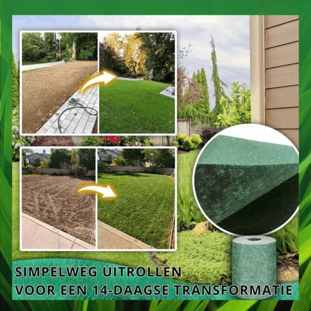 Graszaadmat - RapidGreen - Snelgroeiend - Gemakkelijk Gazononderhoud