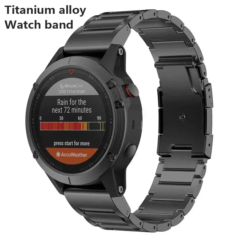 Elite Titanium Band - Garmin Horloge - Hoogwaardige Materialen - Duurzaam & Stijlvol