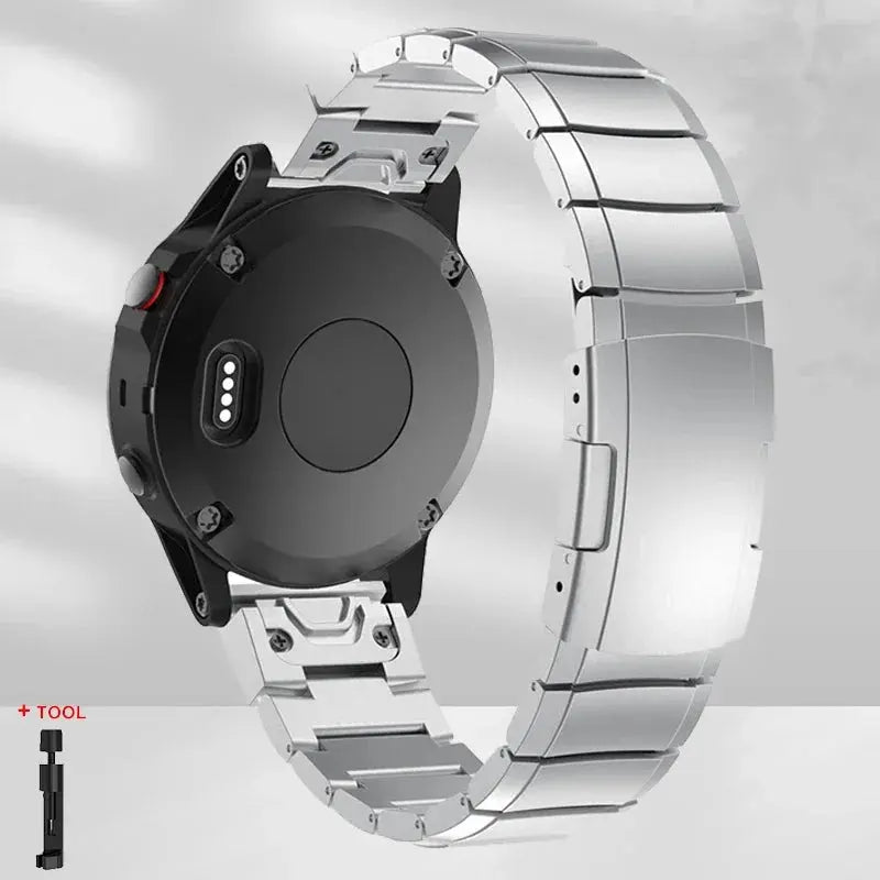 Elite Titanium Band - Garmin Horloge - Hoogwaardige Materialen - Duurzaam & Stijlvol