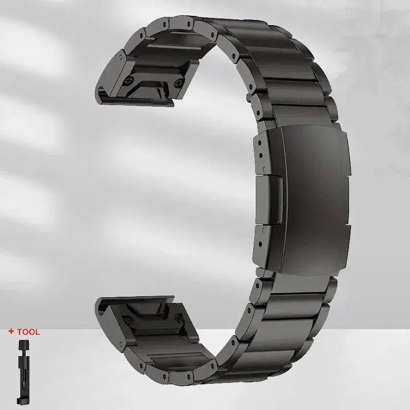 Elite Titanium Band - Garmin Horloge - Hoogwaardige Materialen - Duurzaam & Stijlvol