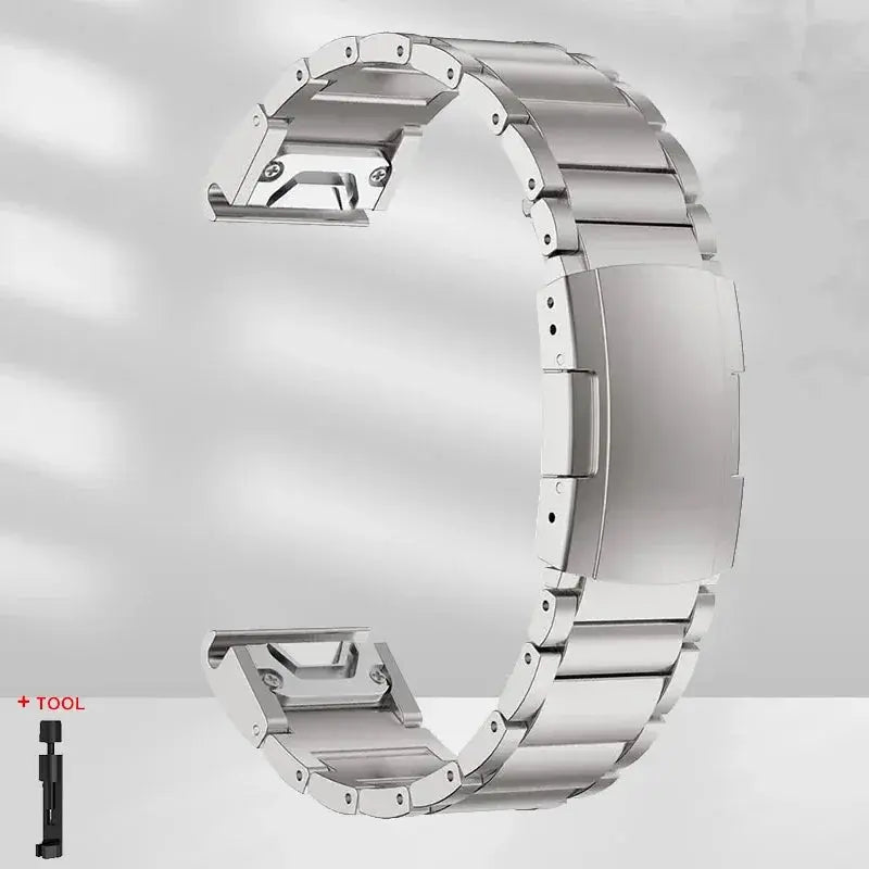 Elite Titanium Band - Garmin Horloge - Hoogwaardige Materialen - Duurzaam & Stijlvol