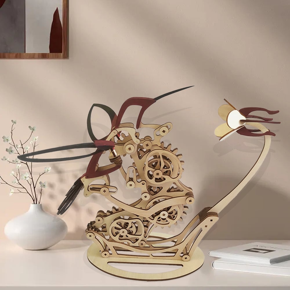 3D Puzzel - HummingMotion - Houten Mechanisch Ontwerp - Betoverende Bewegingen