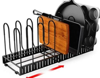 Opbergrek - IronShelf - 8 Niveaus - Verstelbare Keuken Organizer