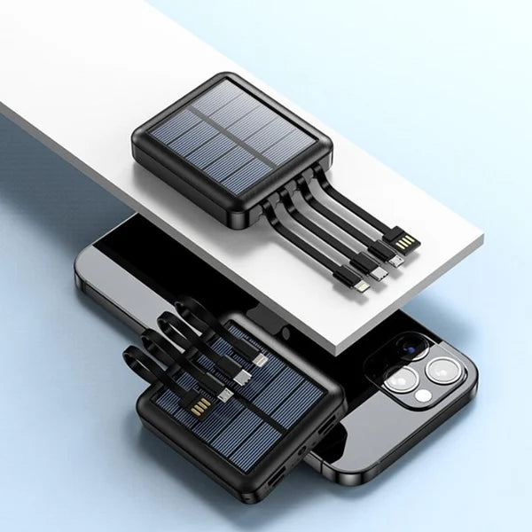 Zonne-energie Powerbank - PowerSolar - Hoge Capaciteit - Perfect voor Onderweg