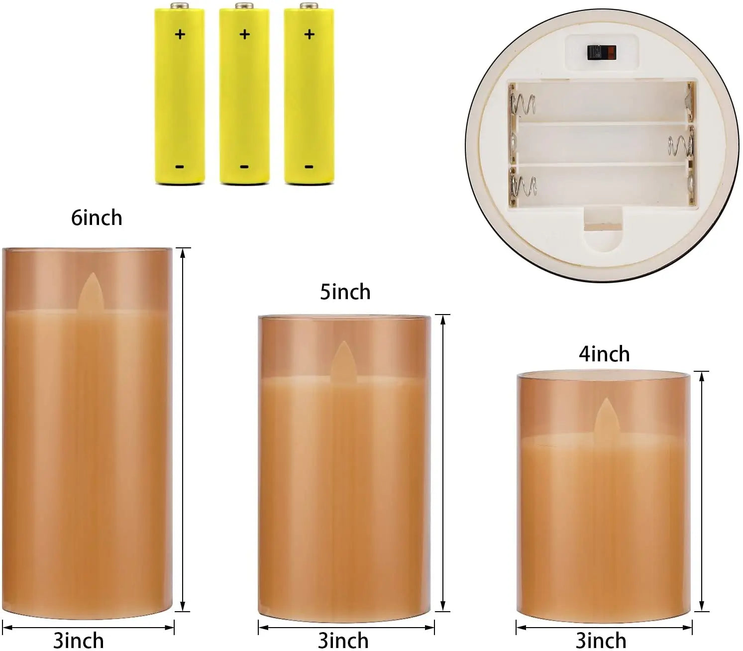 LED Kaarsen set | Levensechte kaarsenset met afstandsbediening