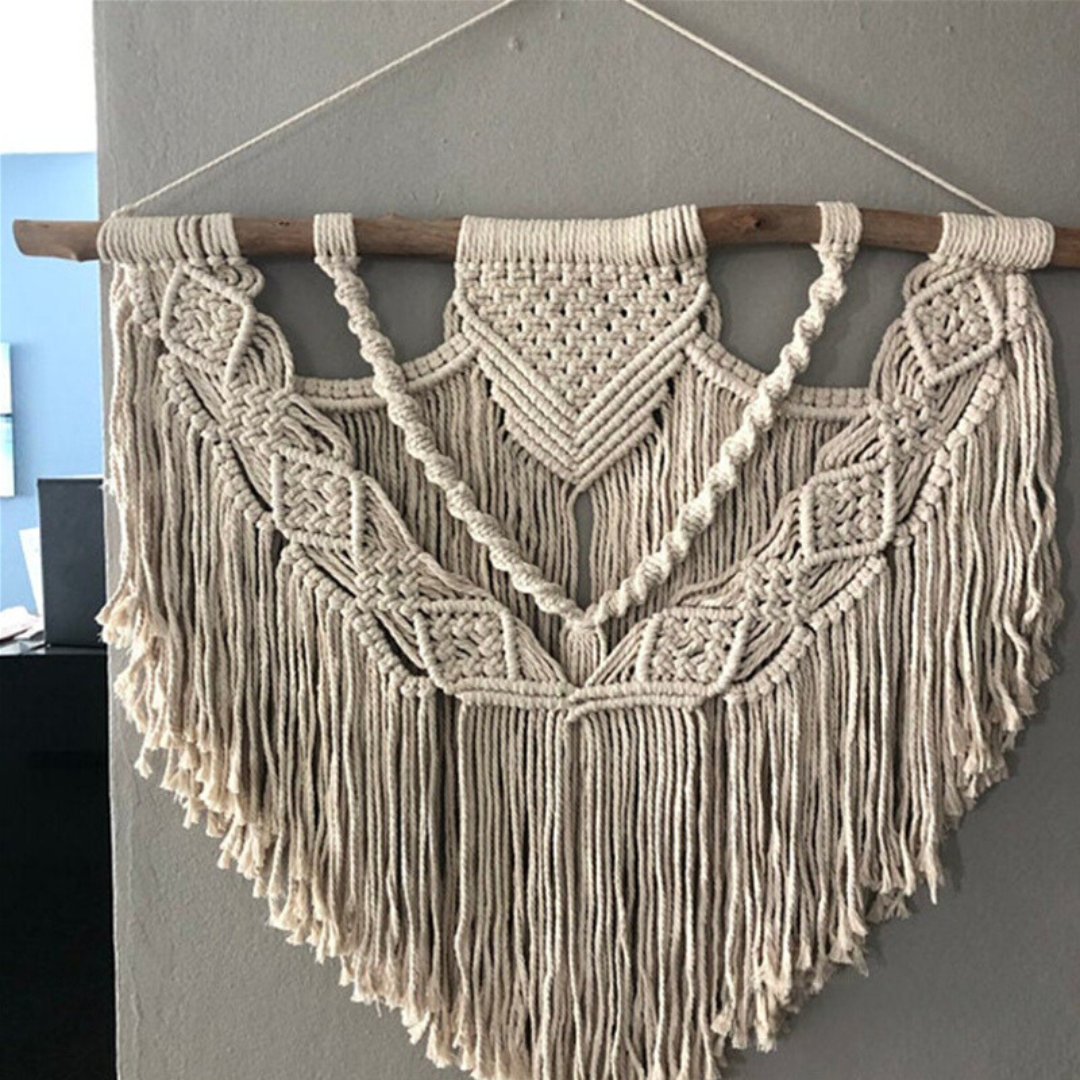 Groot Wandkleed - Boho Decor - Met kwastjes - Boheems - Ibiza stijl - Muurdecoratie - Muurkleed - Tapijt