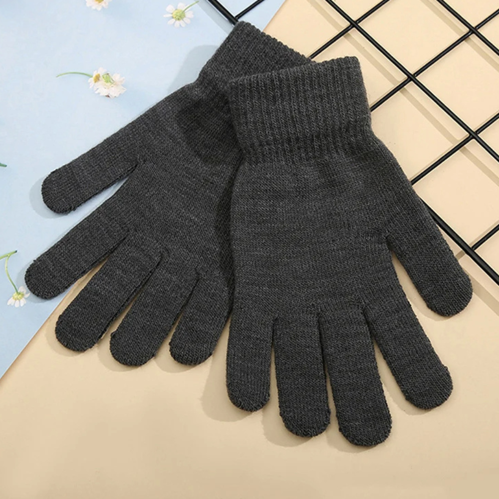 Heren Wol Handschoenen - WarmGrip - Thermisch & Touchscreen Compatibel - Winterklaar