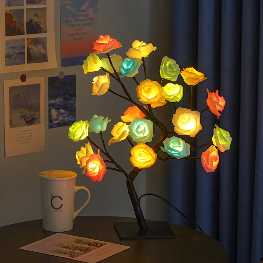 Rozenlamp - EverGlow - Romantische LED Verlichting - Blijvend Symbool van Liefde