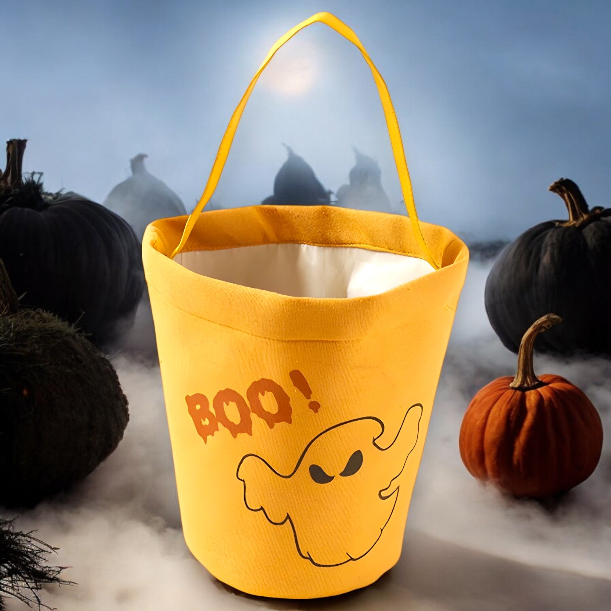 Pompoen Snoepmand - TrickTote - Leuke Halloween Feest- & Cadeautas