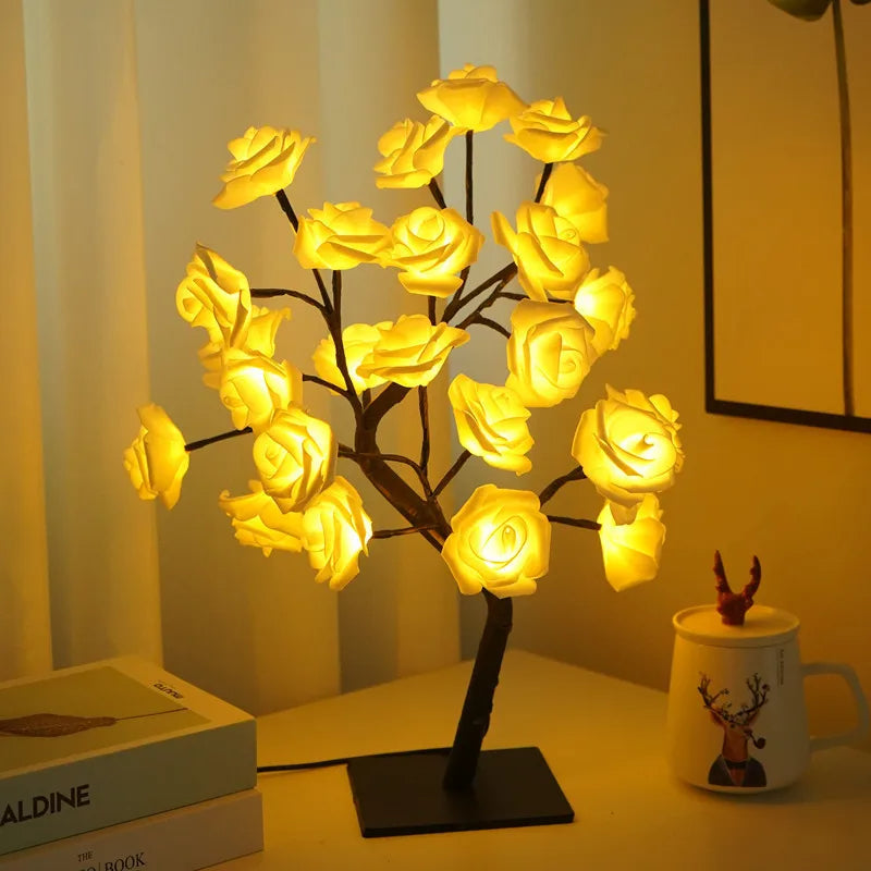 Rozenlamp - EverGlow - Romantische LED Verlichting - Blijvend Symbool van Liefde