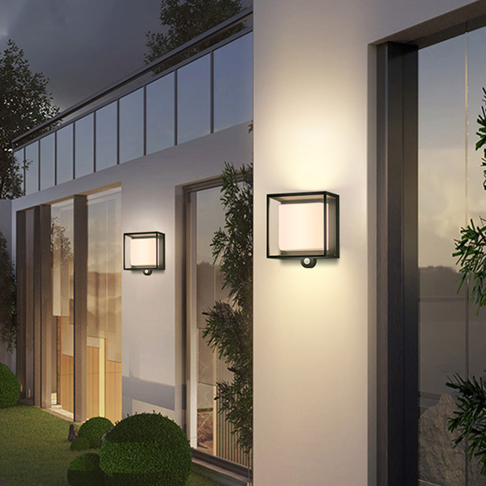 Buiten Wandlamp - SunSquare - Zonne-energie & Modern Ontwerp