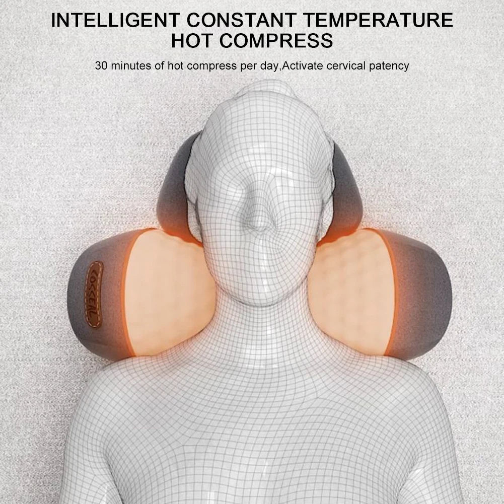 Nekmassager - RelaxNeck - Warmte & Massage - Verlicht Pijn & Spanning