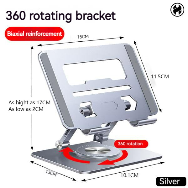 Laptopstandaard - Alux - Verstelbaar - Rotatie