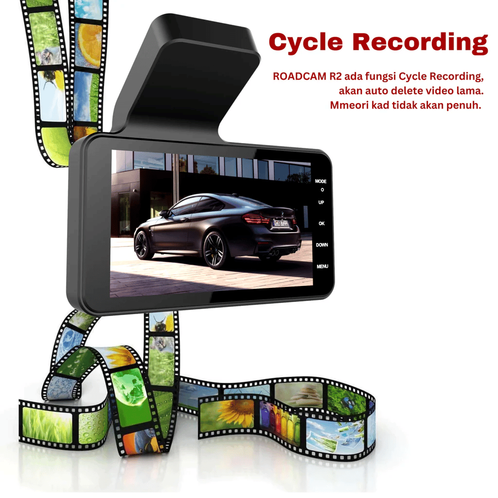 Dashcam - SafeDrive - Dual-Lens HD - 24-Uurs Parkeerbewaking