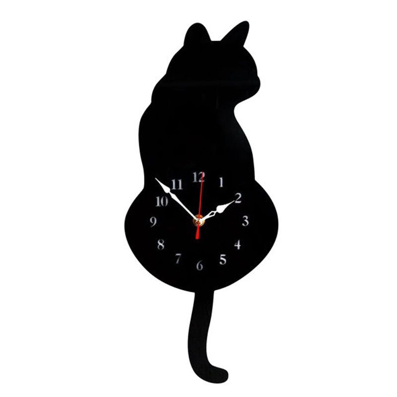 Klok - MeowClock - Schattig Katontwerp - Stille Staartzwaai