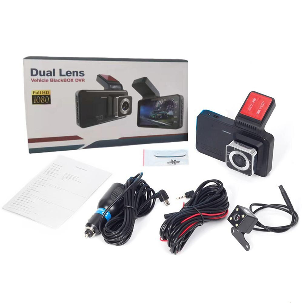 Dashcam - SafeDrive - Dual-Lens HD - 24-Uurs Parkeerbewaking