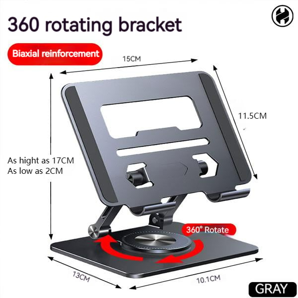 Laptopstandaard - Alux - Verstelbaar - Rotatie