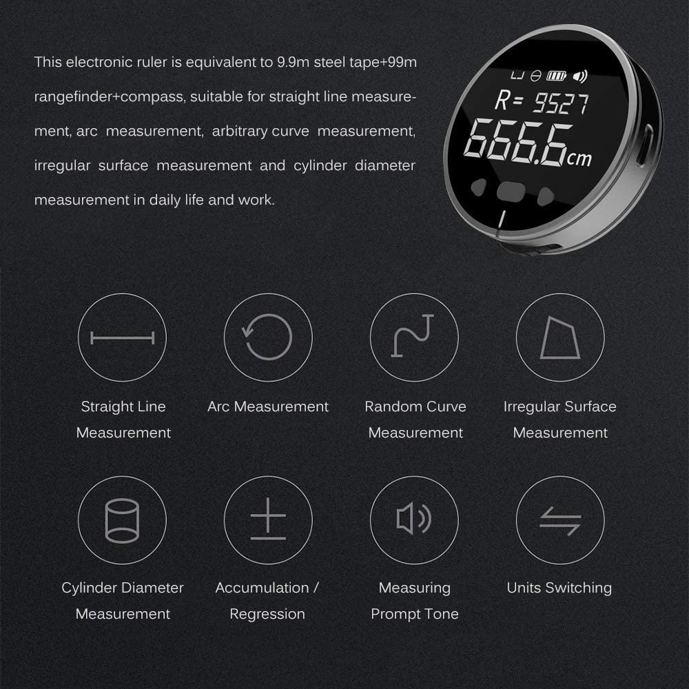 Digitale Liniaal - MeasureMate - Nauwkeurig & Compact - Lange Batterijduur